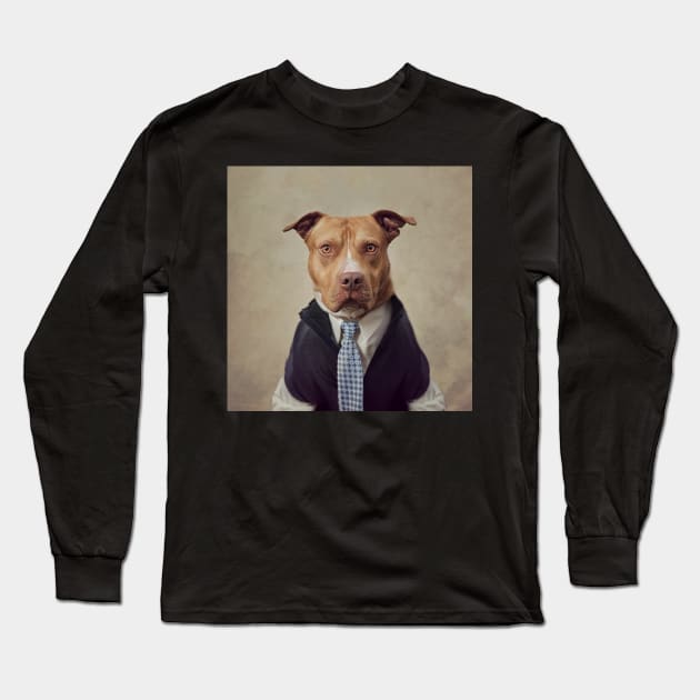 Shelter Pets Project - General Patton Long Sleeve T-Shirt by TammySwarek